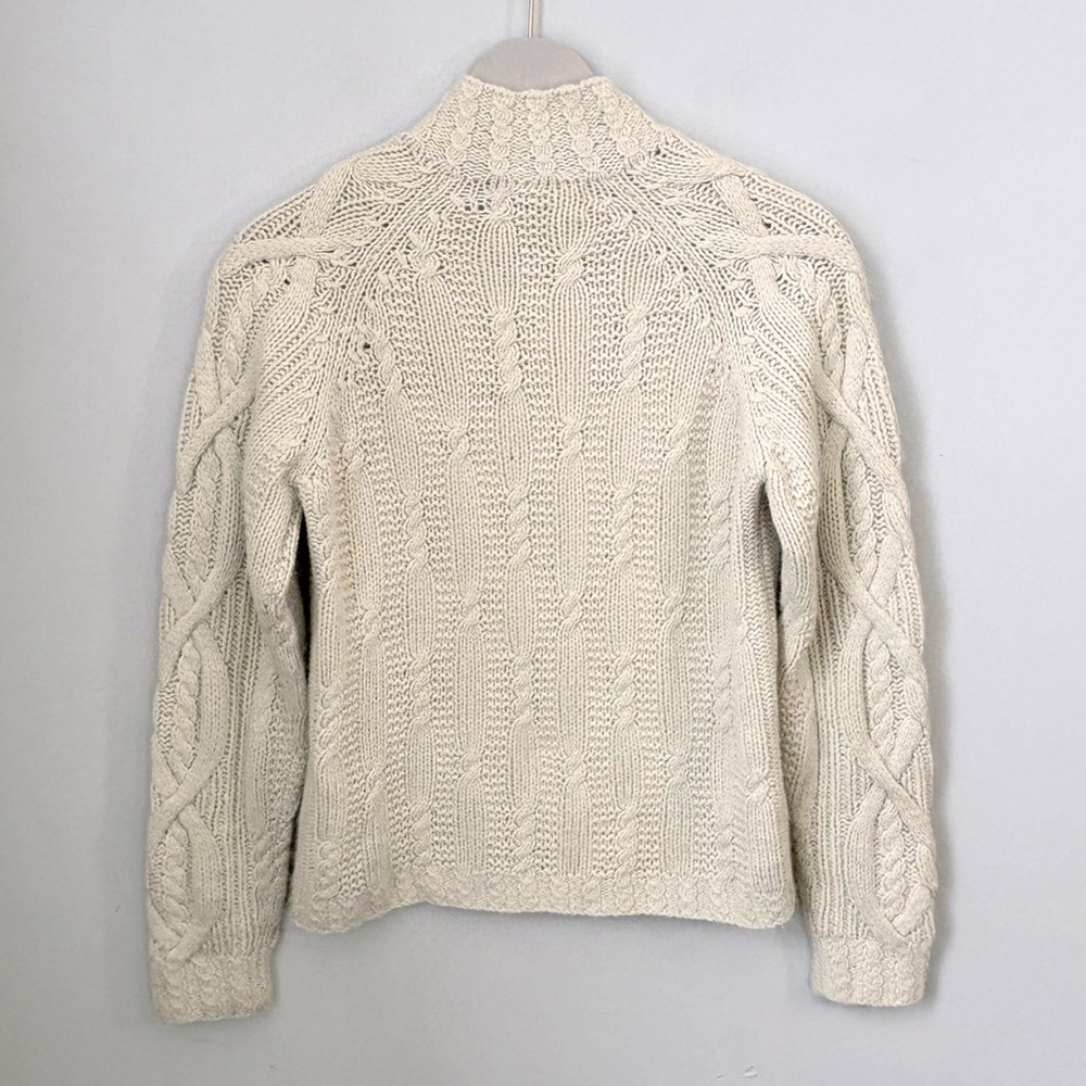 Icelandic Design Women’s Wool/Mohair Cable Knit Sweater - Picture 3 of 9